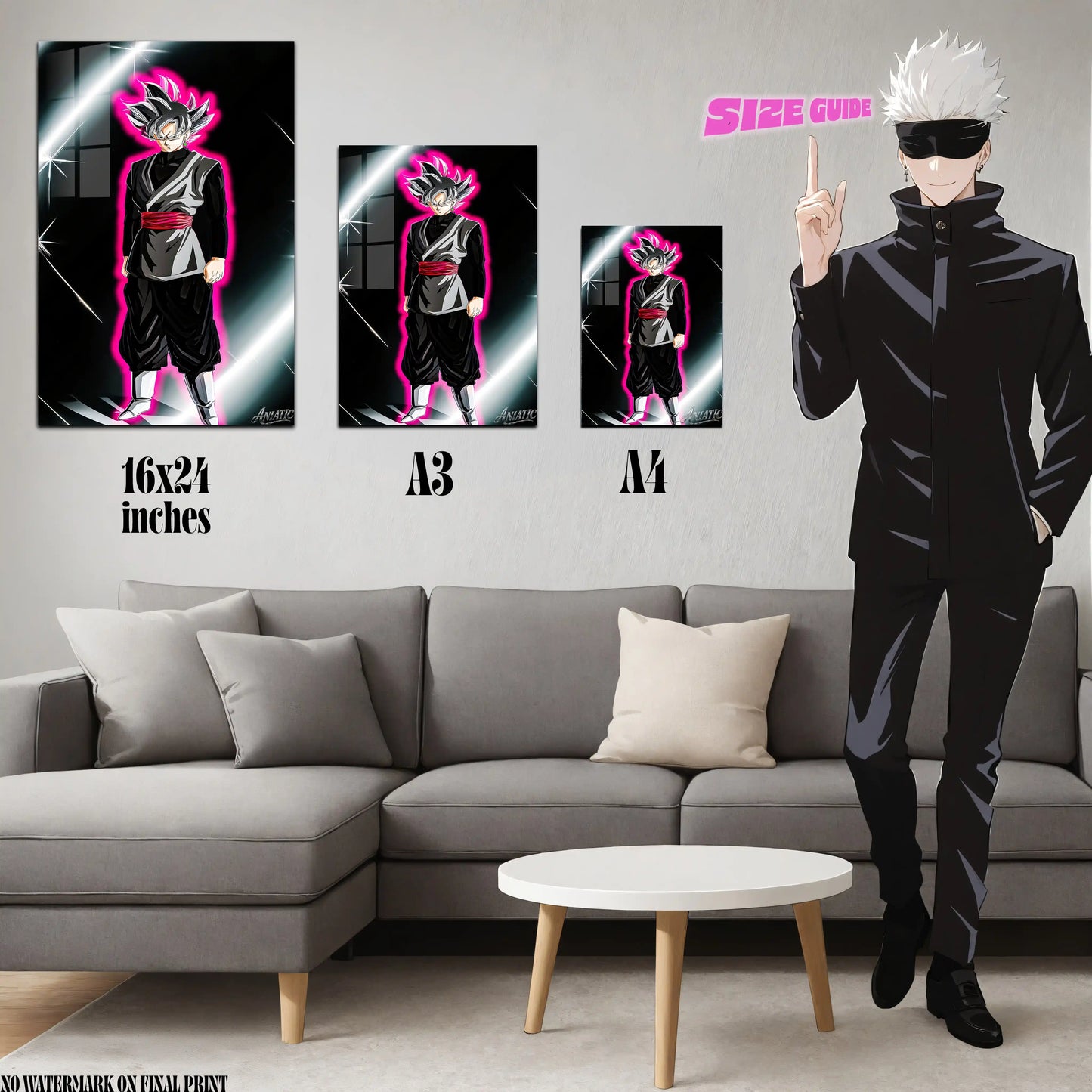 Gohan Black Acrylic Poster