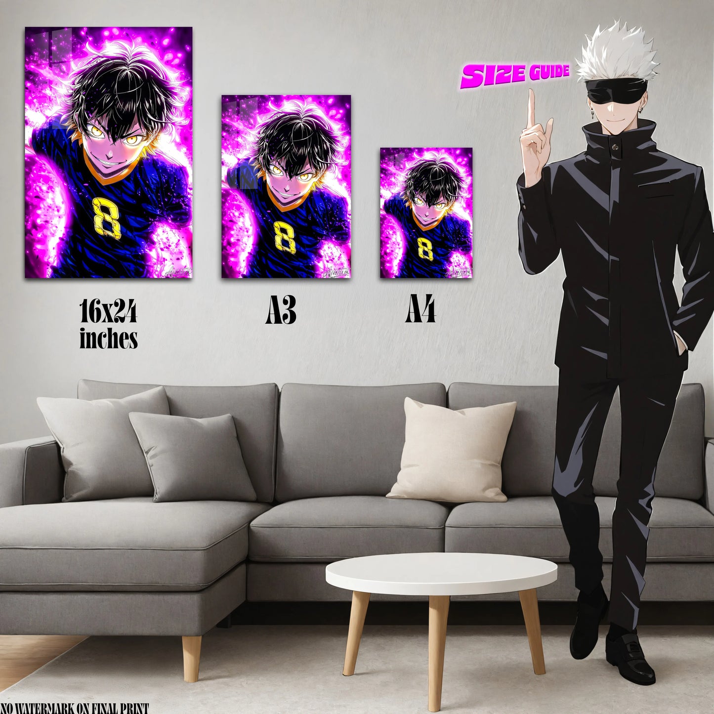 Meguru Bachira Acrylic Poster