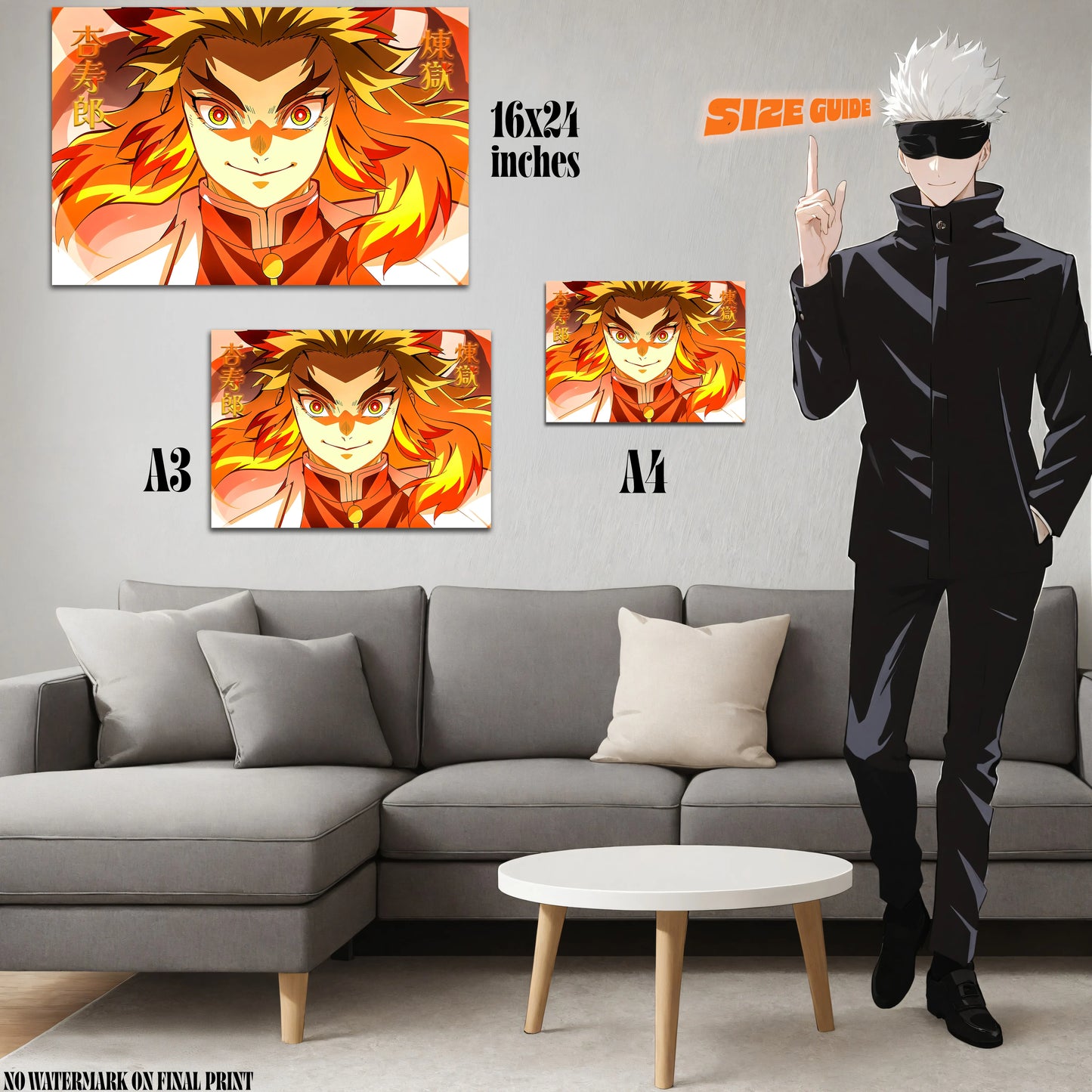 Kyojuro Rengoku Acrylic Poster
