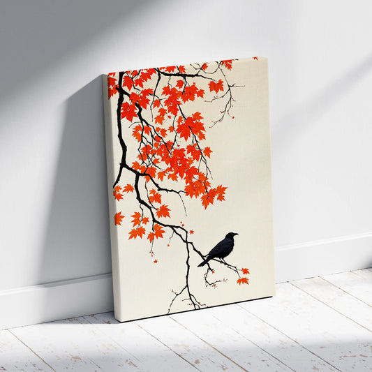 Autumn Maple Canvas Minimal Nature Wall Art
