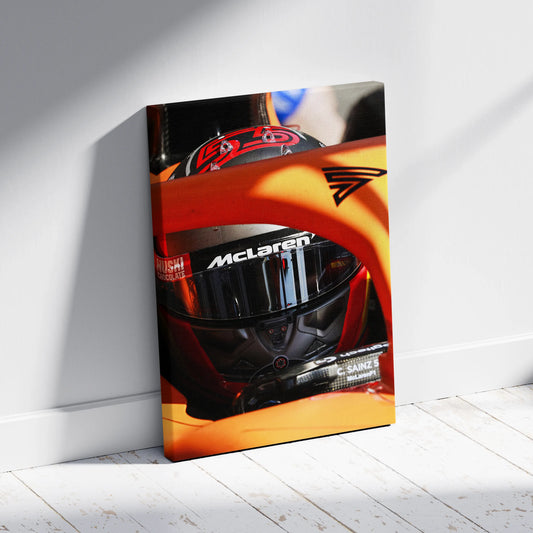 Carlos Sainz 55 – McLaren Focus Mode Canvas - Aniatic