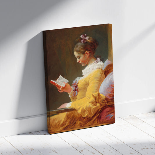 Young Girl Reading Canvas - Aniatic