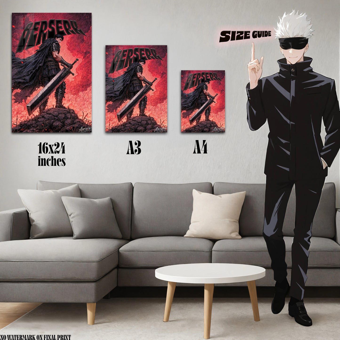 Berserk Guts Acrylic Poster