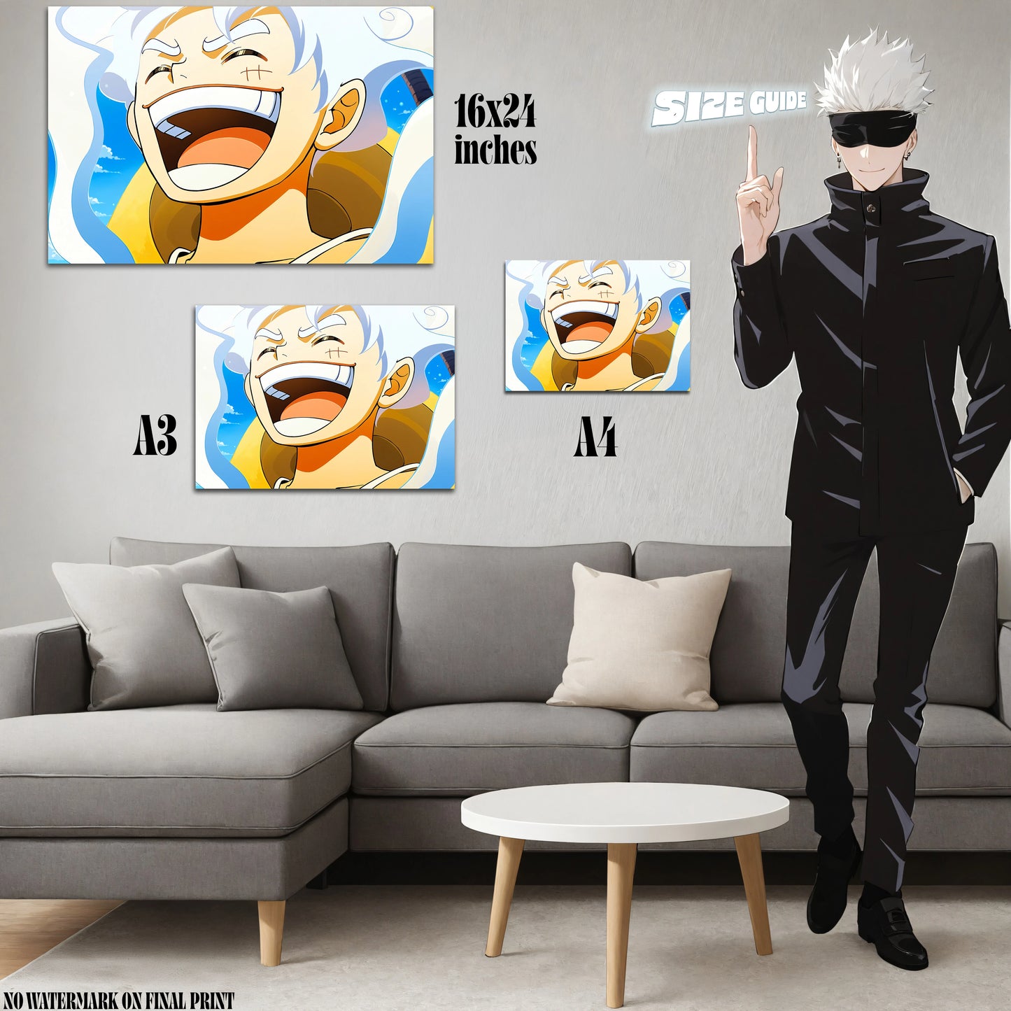 Luffy Gear 5 Acrylic Poster