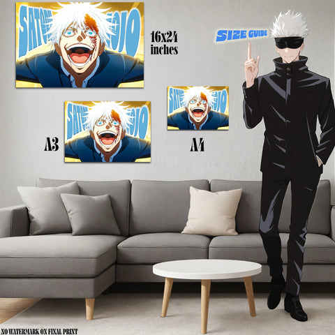 Satoru Gojo Acrylic Poster - Aniatic