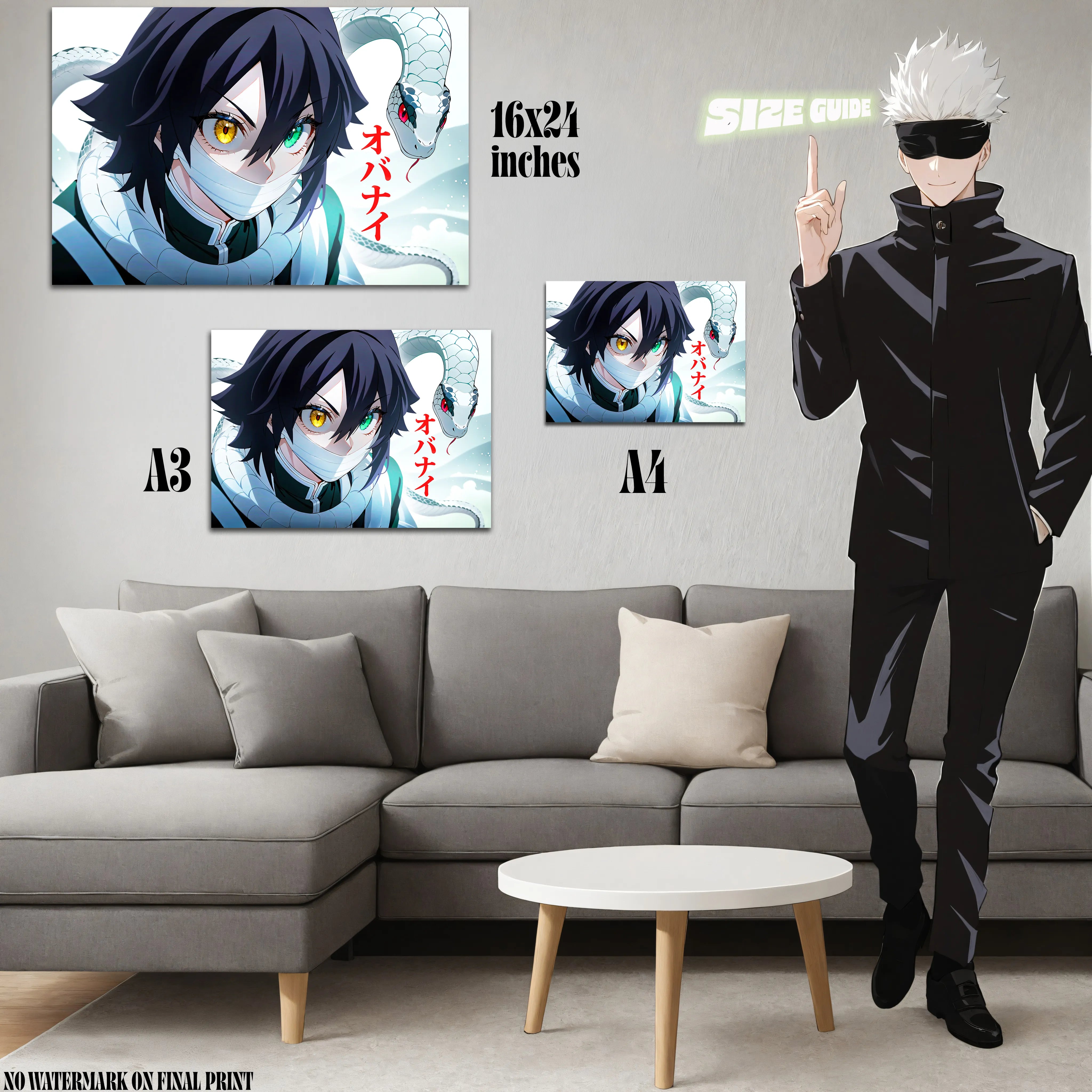 Obanai Acrylic Poster - Aniatic