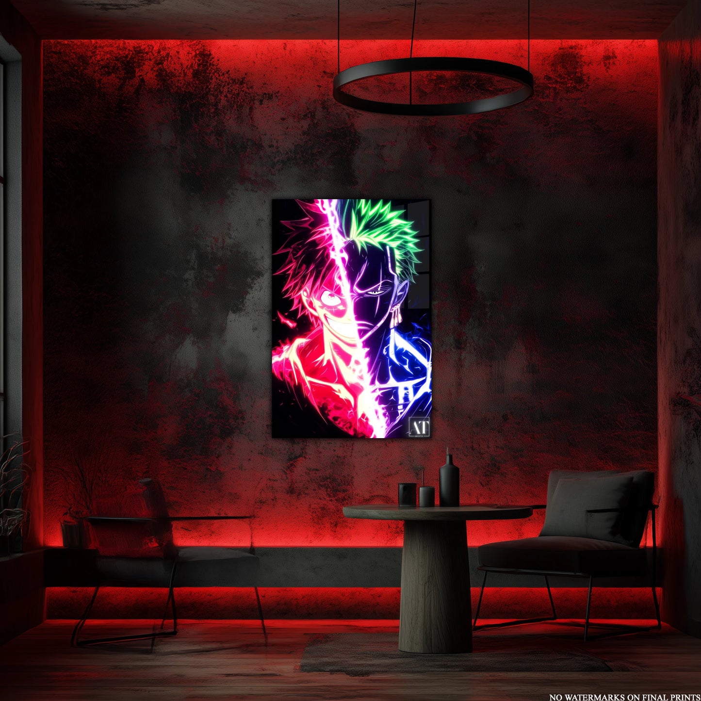 luffy x zoro Acrylic Poster