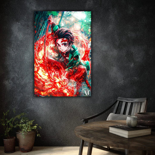 Tanjiro Acrylic Poster - Aniatic