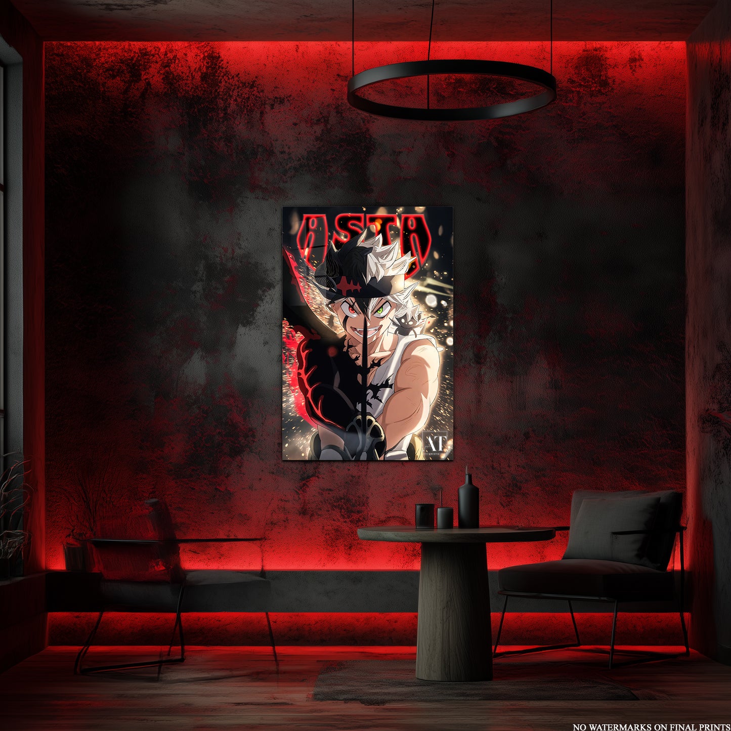 Asta Black Clover Acrylic Poster