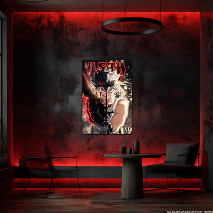 Asta Black Clover Acrylic Poster