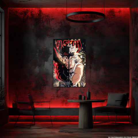 Asta Black Clover Acrylic Poster - Aniatic