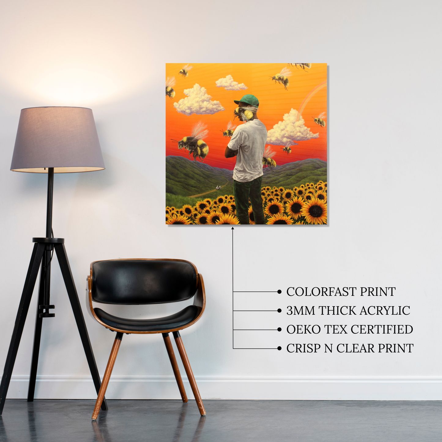 Flower Boy Acrylic Vibe Panel