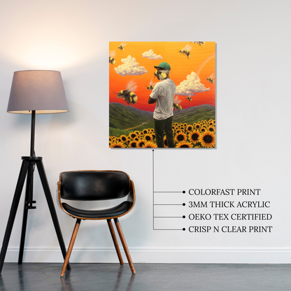 Flower Boy Acrylic Vibe Panel