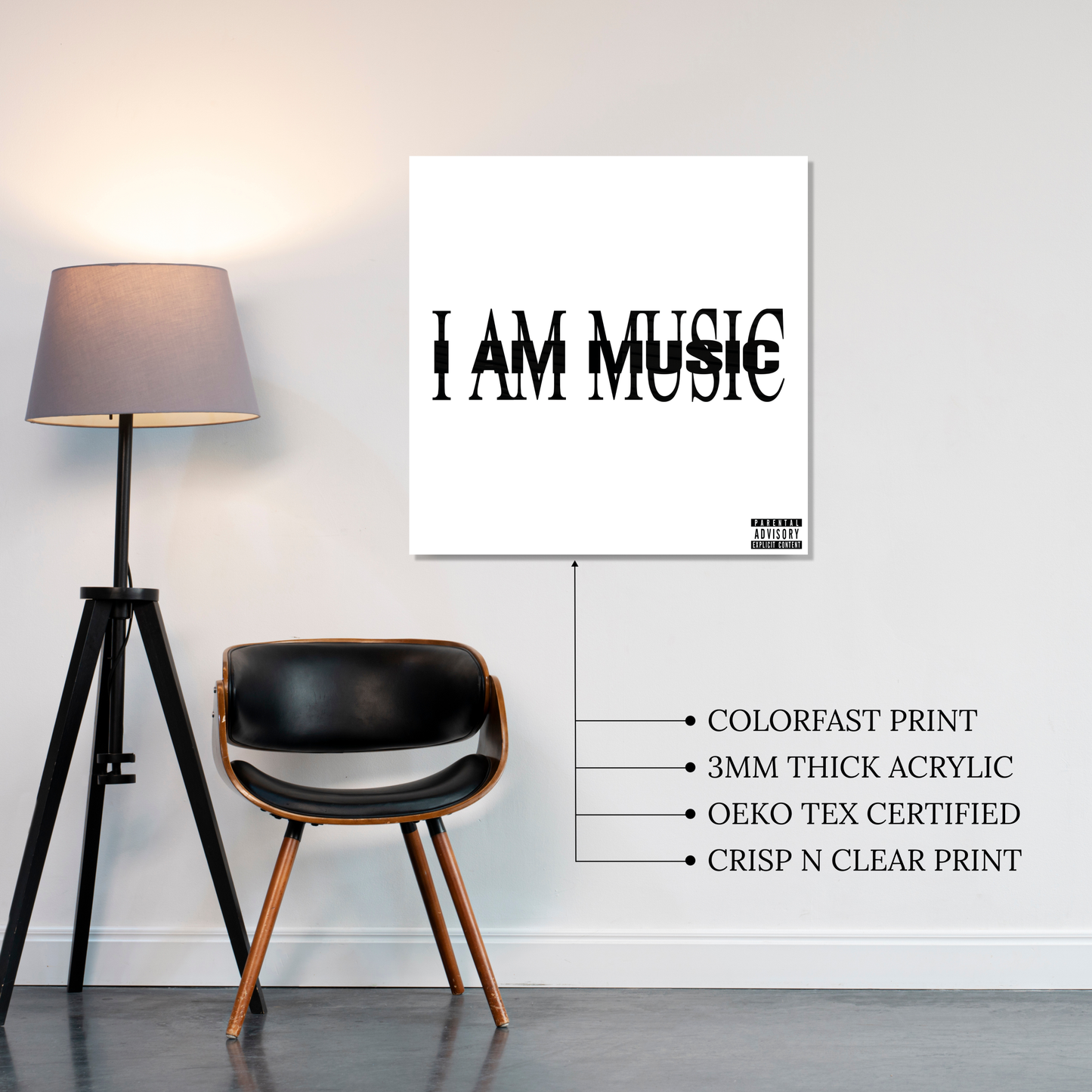 Music Acrylic Vibe Panel