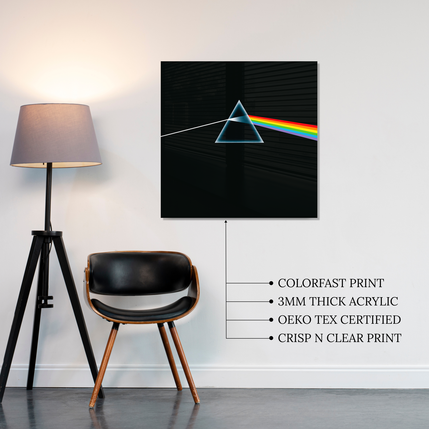 The Dark Side of the Moon Acrylic Vibe Panel