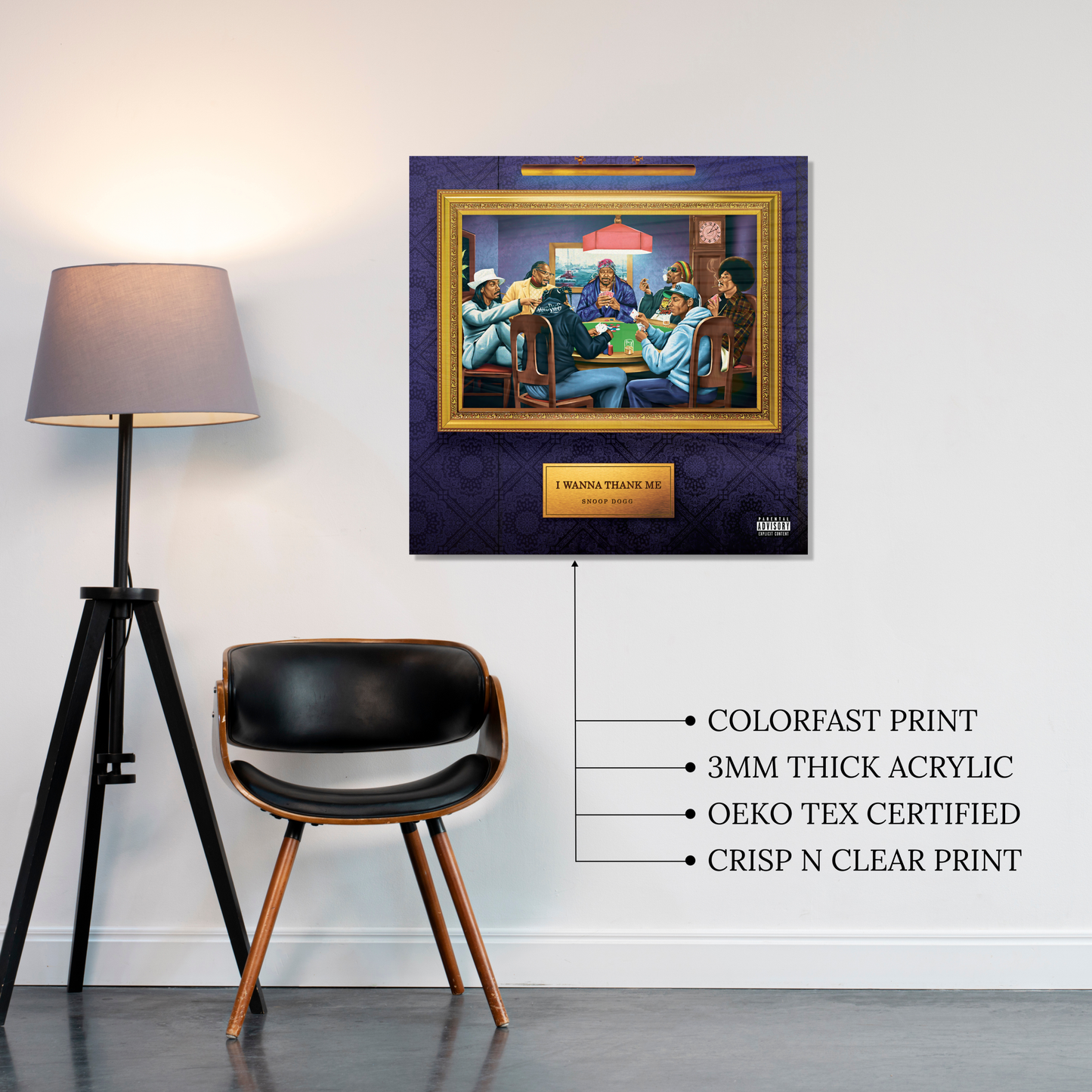 I Wanna Thank me Acrylic Vibe Panel