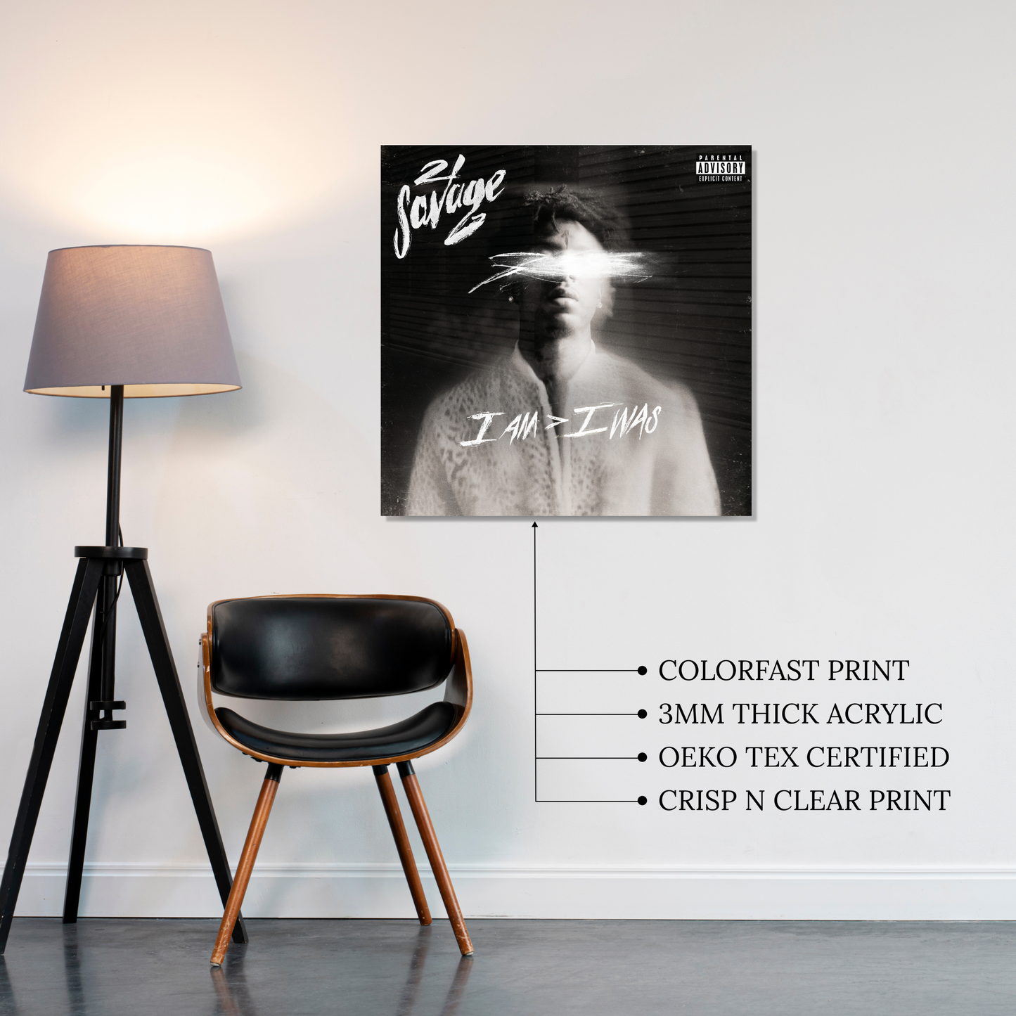 I Am > I Was Acrylic Vibe Panel